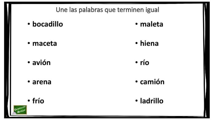 Palabras que terminan con oso