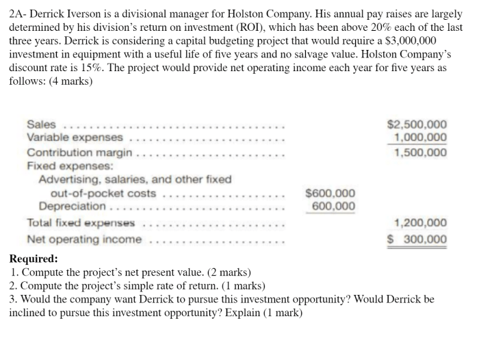 Derrick iverson is a divisional manager for holston company